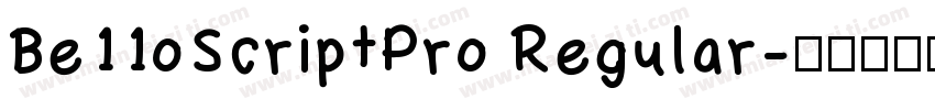 Be11oScriptPro Regular字体转换
